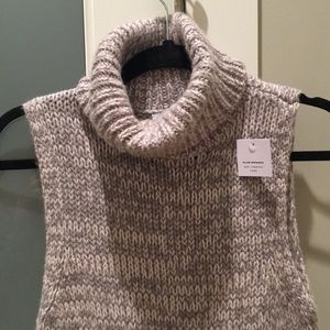 Club Monaco Sleeveless Turtleneck Sweater